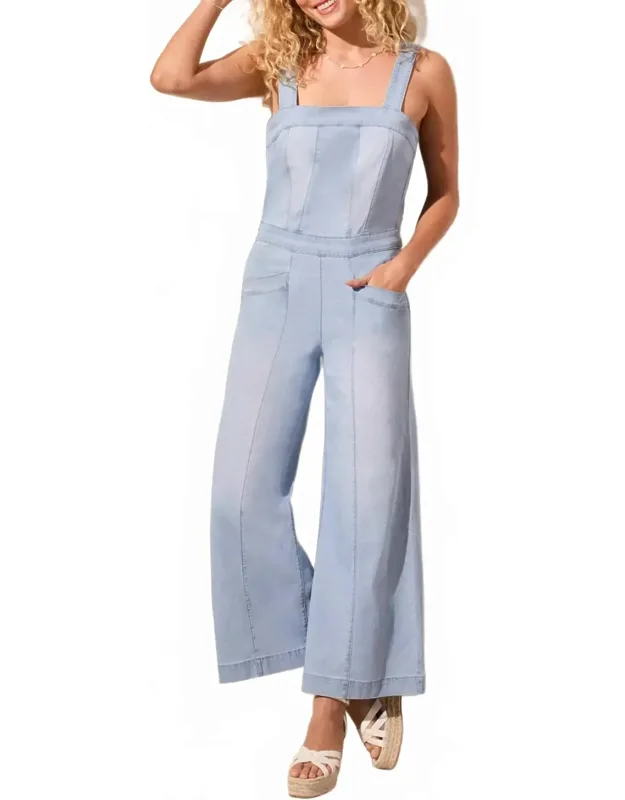 Jumpsuit With Adjustable Straps And Pockets