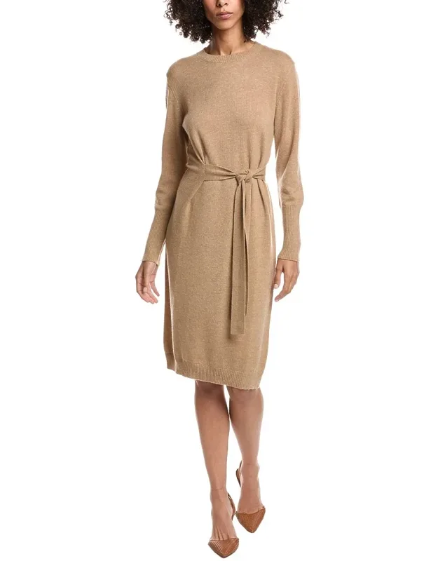 Wool & Cashmere-blend Crew Neck Dress