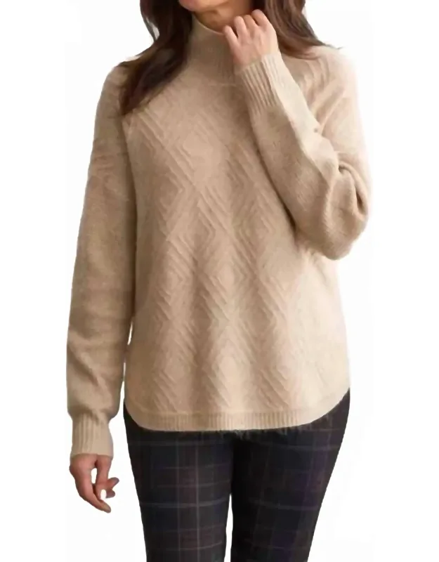 Mock Neck Knit Sweater
