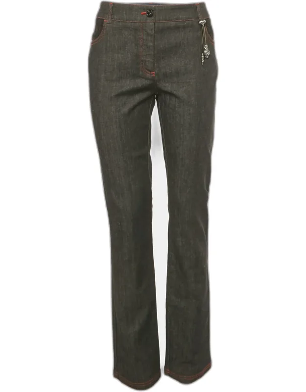 Denim Serpente Detail Jeans L/waist 33"