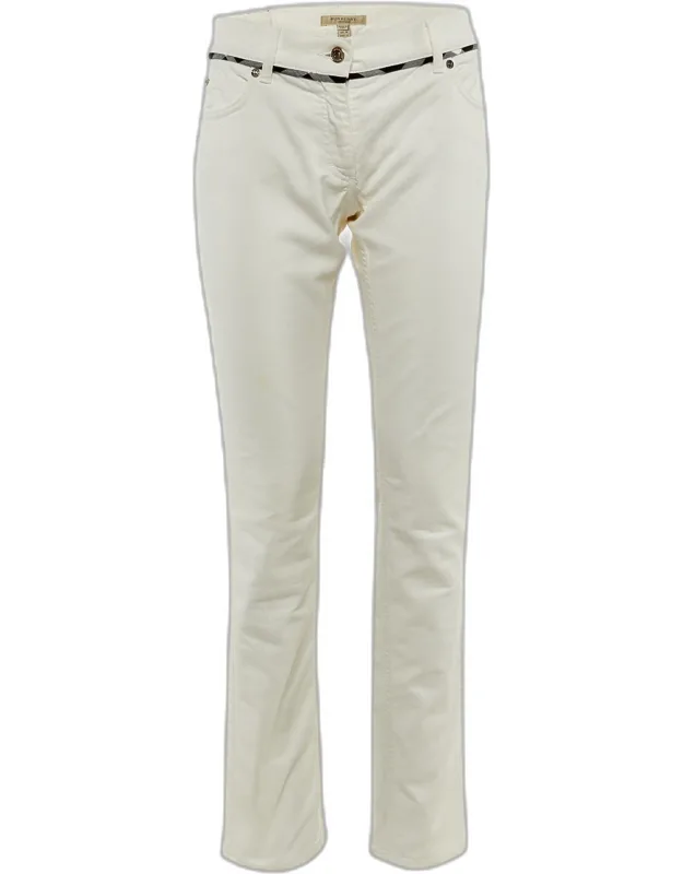 White Denim Straight Fit Jeans