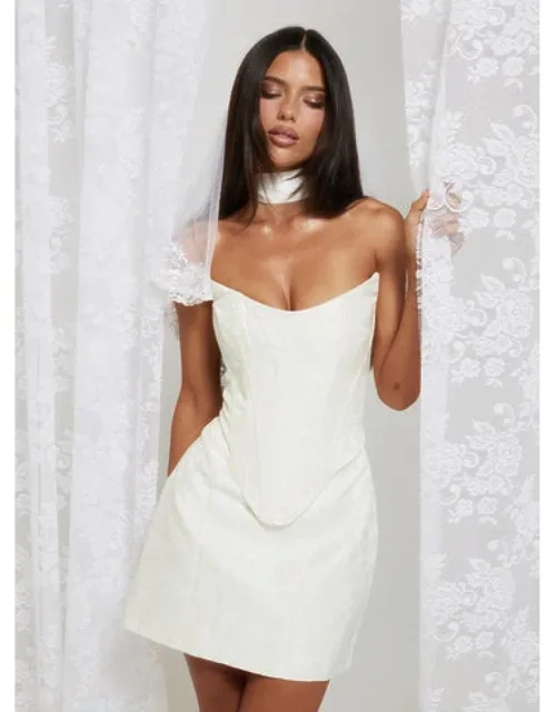 Pearla Strapless Scarf Mini Dress