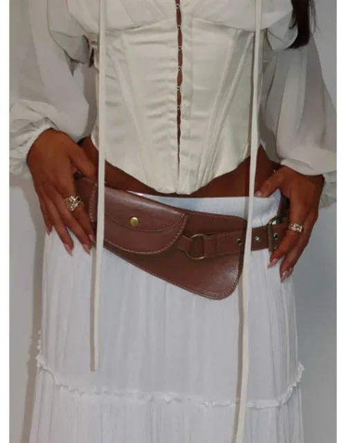 Flourish Faux Leather Belt