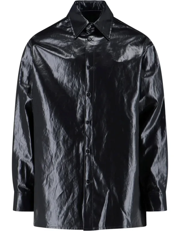 Coated Linen Shirt