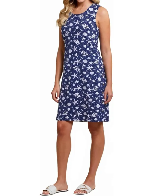 Oceana Side Snap Sleeveless Dress
