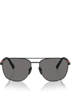 Prada Sunglasses Aviator Matte Black Metal Italy
