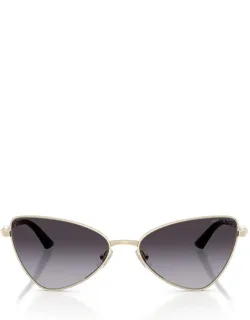 Jimmy Choo Sunglasses Cat-eye Gold Metal