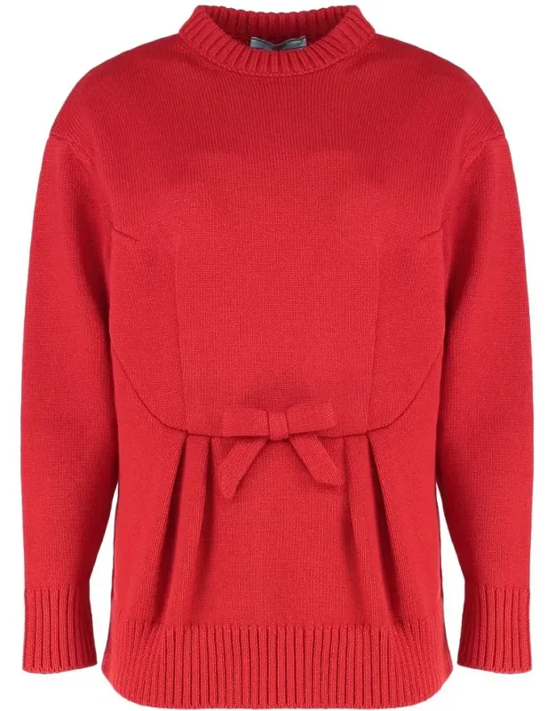 Round Neck Sweater In Virgin Wool