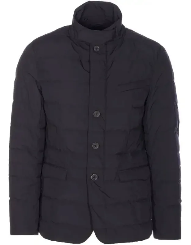 Herno Blazer With Zip And Closure, Pockets With Magnetic Button