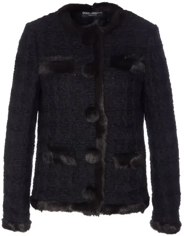 Jacket With Frontal Buttons And Long Sleeves