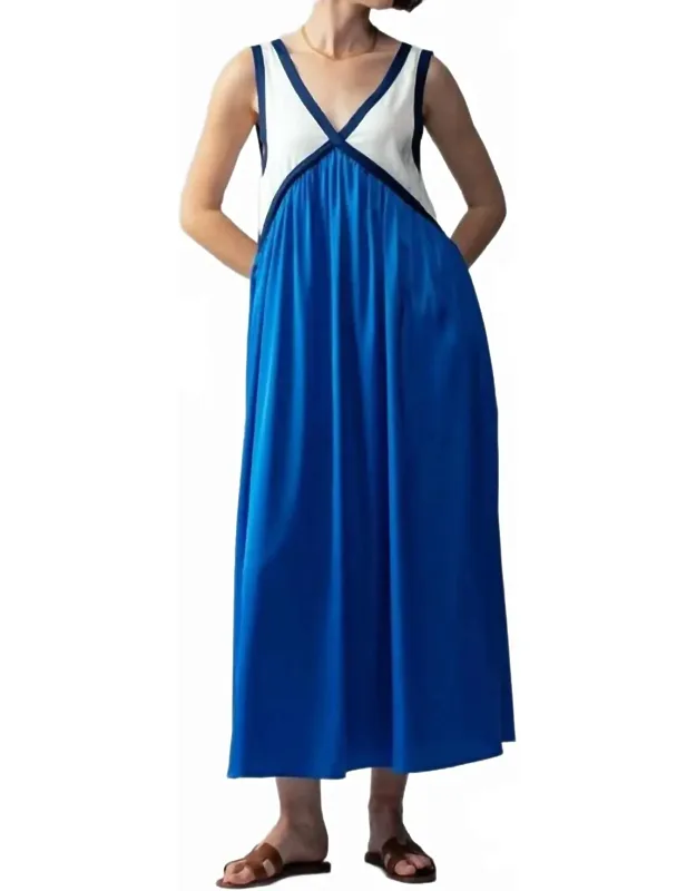 Boho Colorblock Maxi Dress
