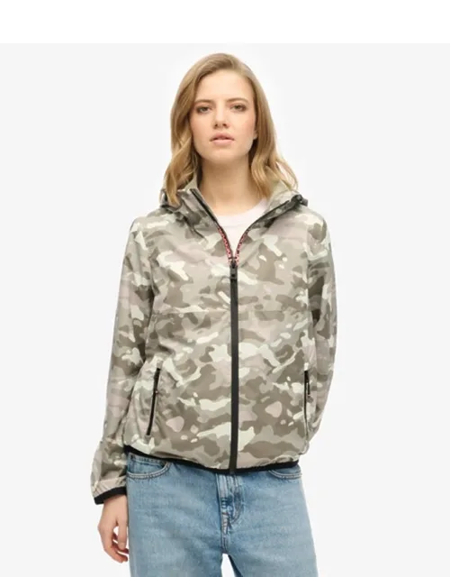 Hooded Logo Windbreaker Jacket