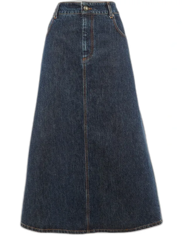 Denim Long Skirt
