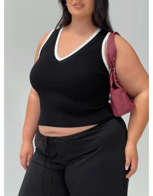 Baseline V Neck Rib Tank Top