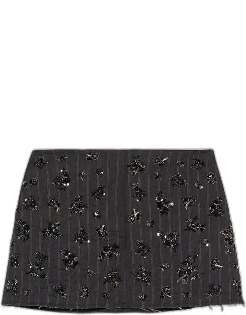 Sequined Mini Skirt