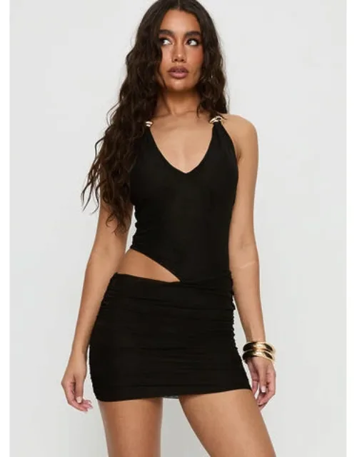 Breakfree Halter Cut Out Mini Dress