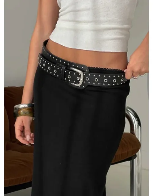 Main Thing Faux Leather Studded Belt