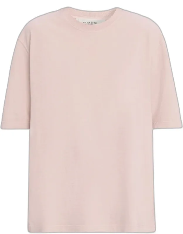 Reverse Logo Cotton Crewneck T-shirt