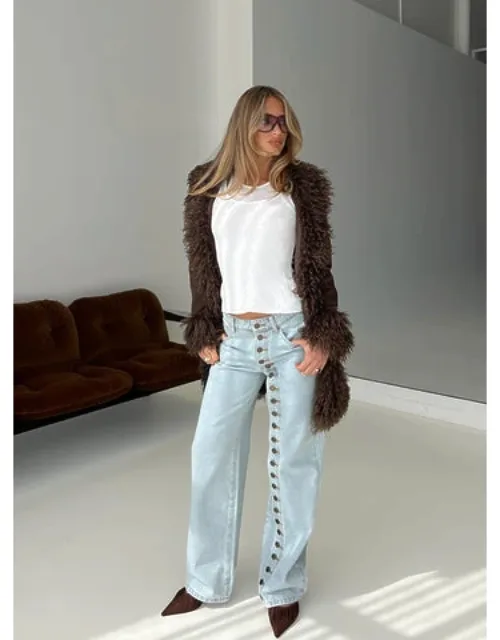 Penny Mid Rise Straight Leg Jeans
