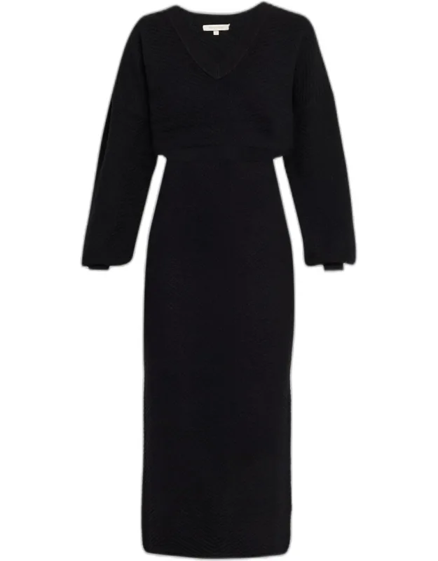 The Chevron Knit Midi Dress