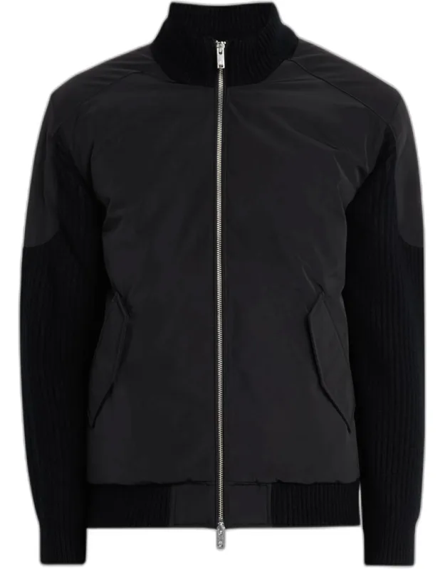 Magnus Knit Hybrid Bomber Jacket