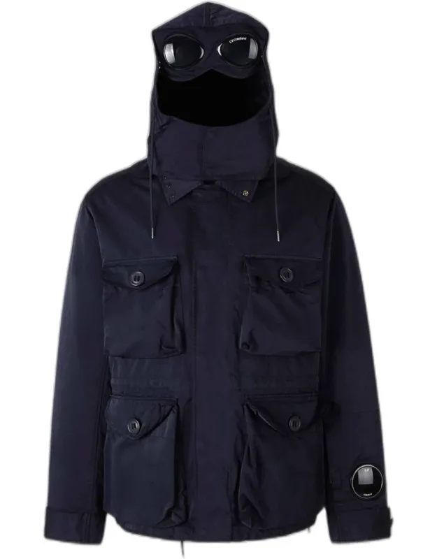 Long Coat With High Collar And Hidden Zipper