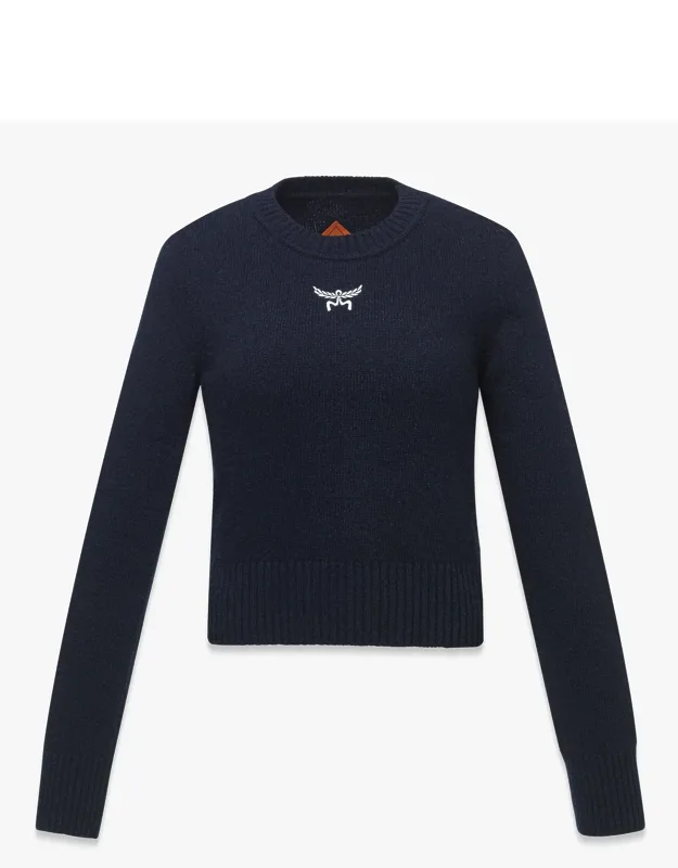 Cropped Sweater In Wool And Recycled Cashmere