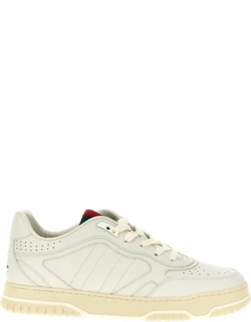 Re-web Sneakers With Ribbon Detail And Rubber Sole