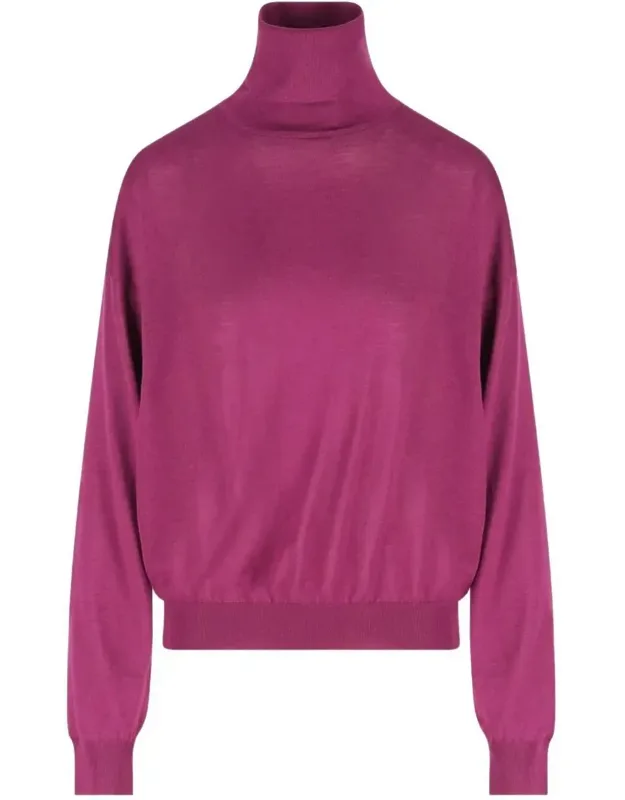 Roll-neck Wool Sweater