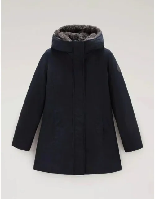 Coat With Ramar Cloth And Duck Down
