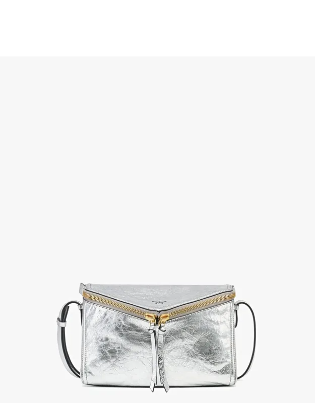 Diamant 3d Shoulder Bag In Metallic Calf Leather
