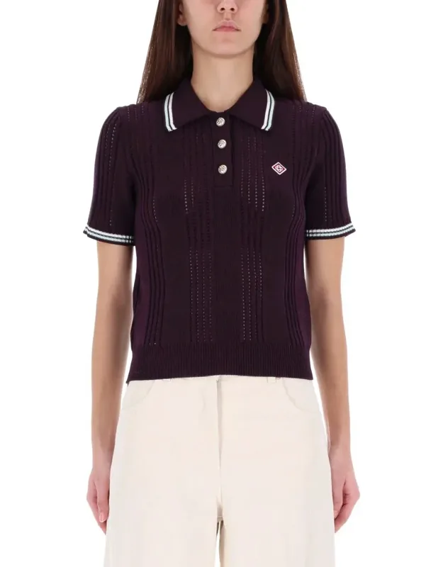 Cotton Knit Polo Shirt