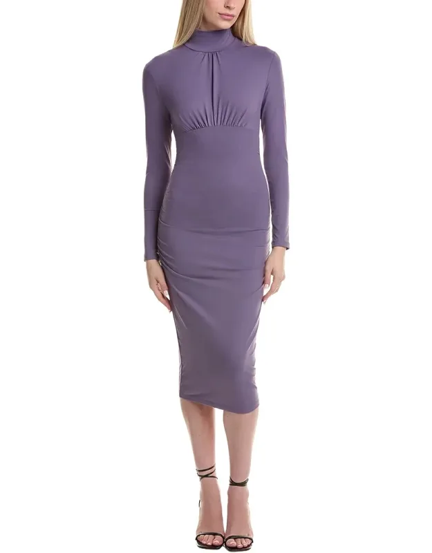 Mock Gathered Mini Dress