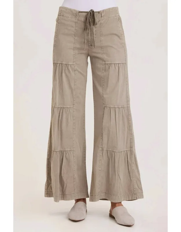 Terraced Wide Leg Pants