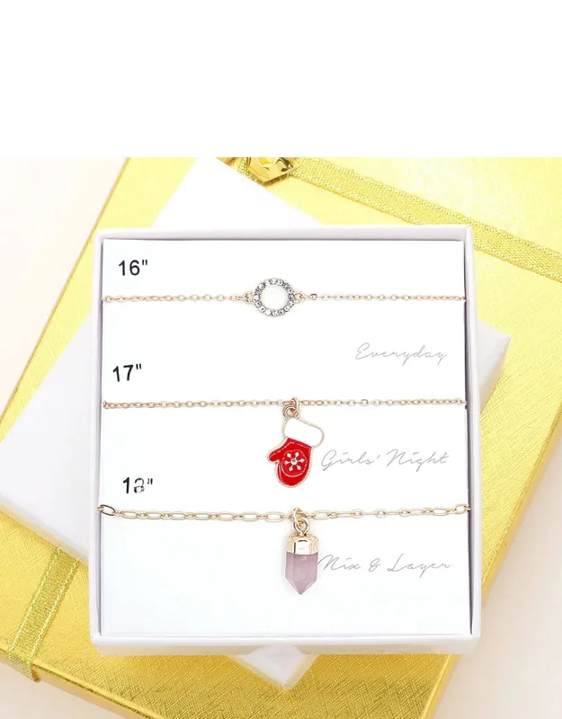 Open Circle Pendant Necklaces