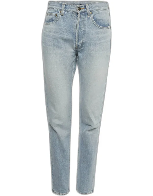 Faded Denim Skinny Jeans