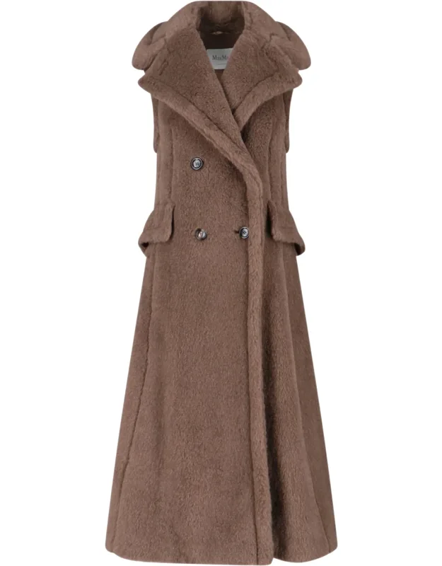 'boario Coat With Teddy Workmanship And Peak Lapels'