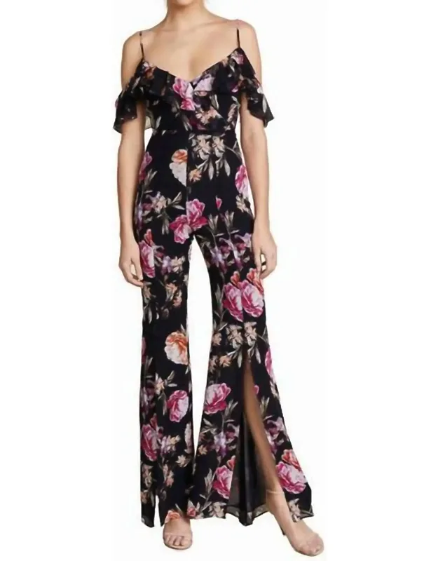 Floral Frill Jumpsuit