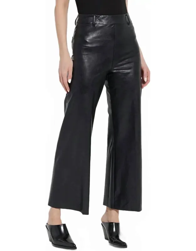 High Waist Vegan Leather Pants