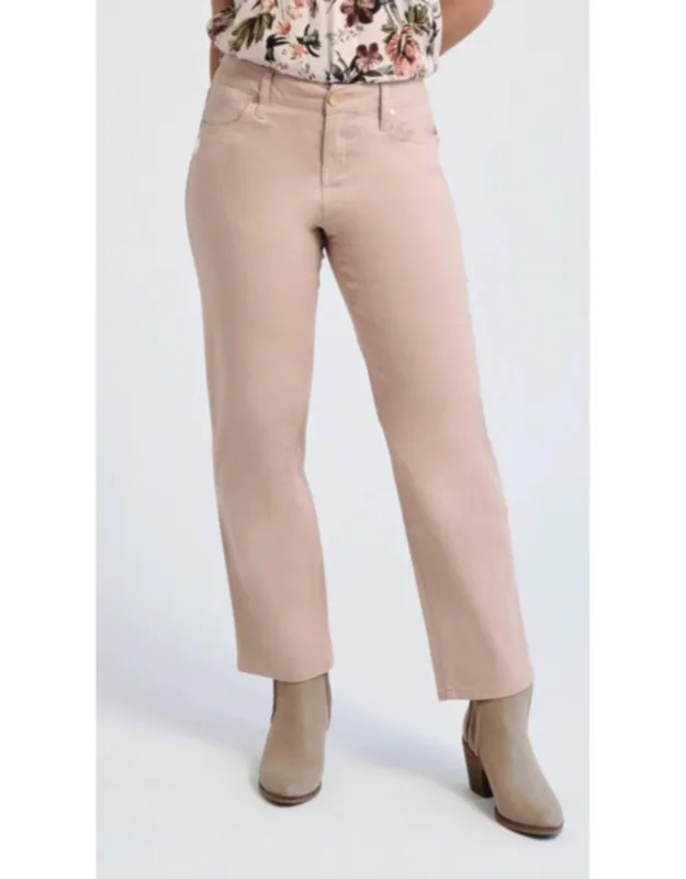 Twill Slim Straight Pants