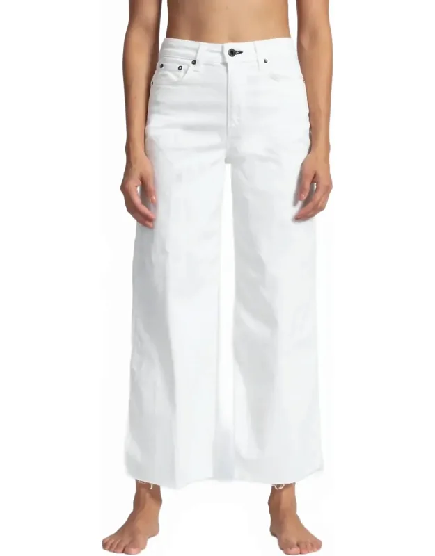 Cropped Sailor Twill Pants