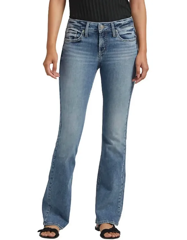 Curvy Fit Mid Rise Bootcut Jeans
