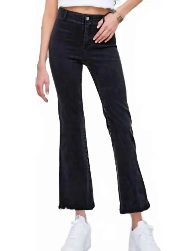 Washed Flare Denim Jeans