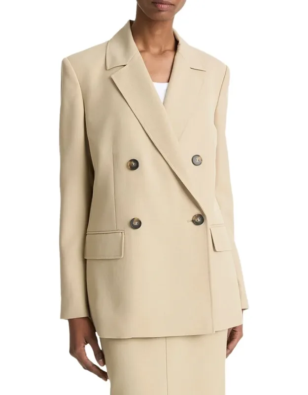 Tailored Canvas Wool-blend Blazer