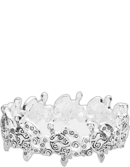 Metal Turtle Stretch Bracelet