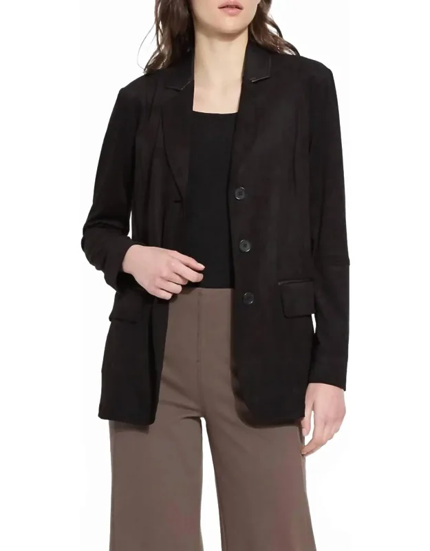 Aubrey Vegan Suede Blazer