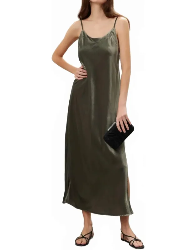Breeze Velvet Maxi Slip Dress
