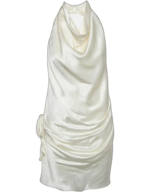 Satin Halter Neck Dress
