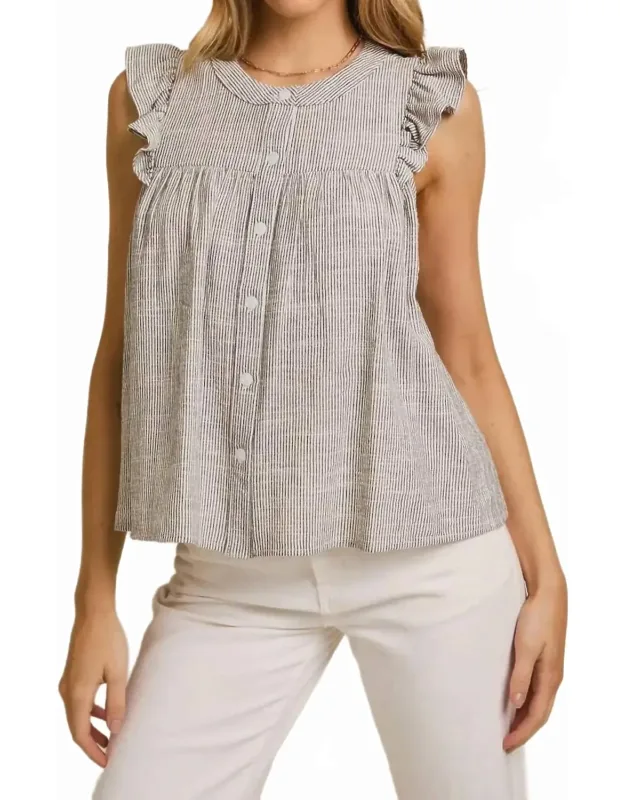 Ruffle Sleeve Top