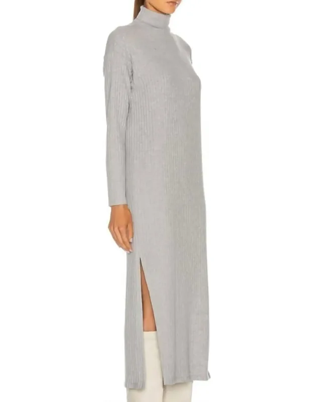 Rib Turtleneck Dress